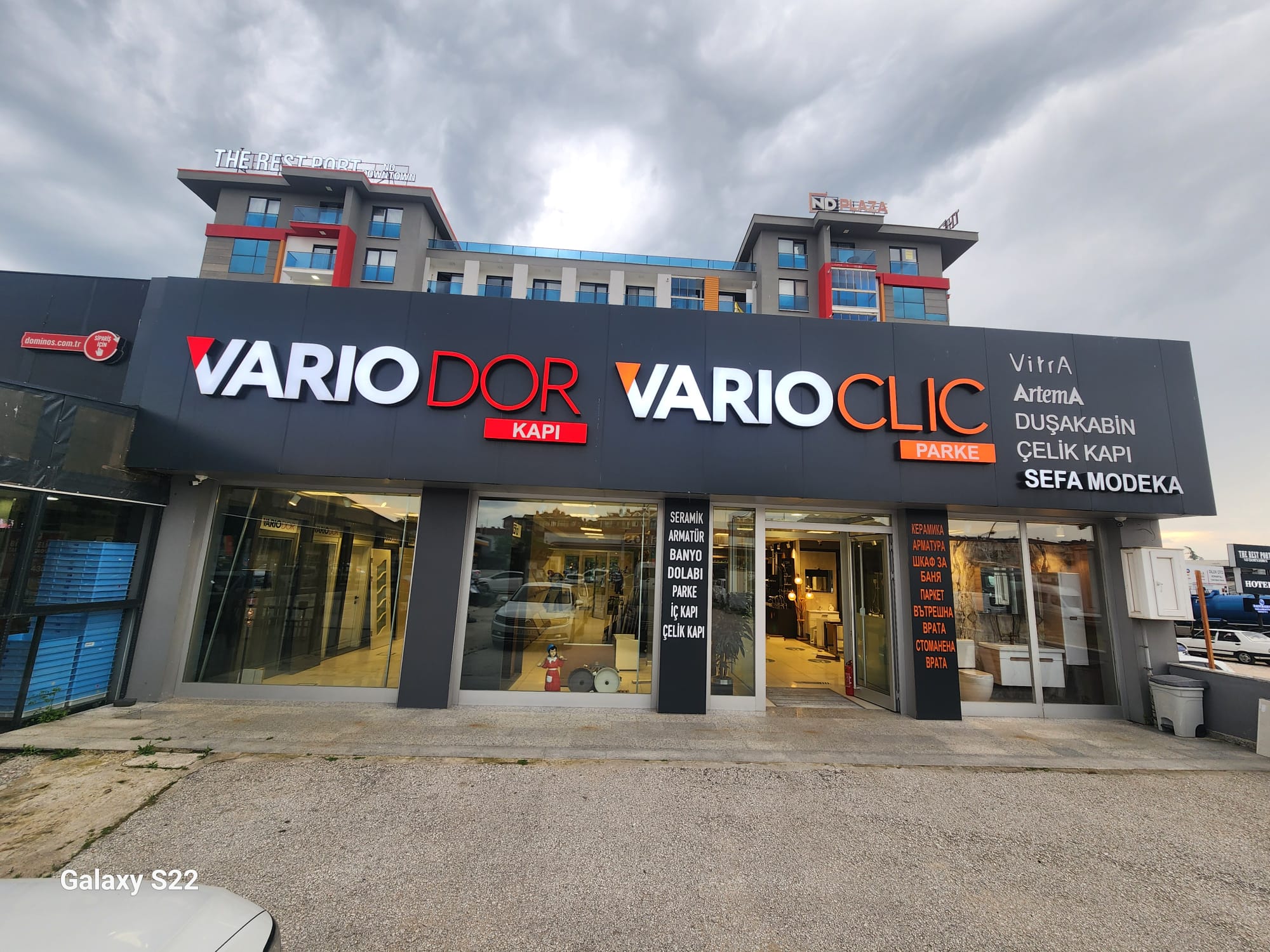 NRT Dekorasyon ve Kapı mağaza dış cephesi — Variodor ve Varioclic